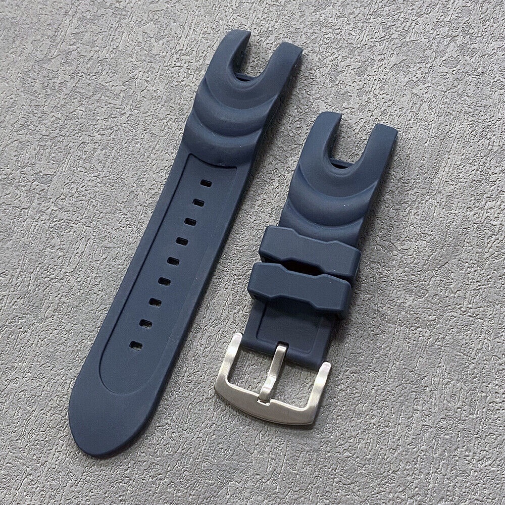 適用於 INVICTA RESERVE COLLECTION VENOM 6110 26mm藍色橡膠錶帶