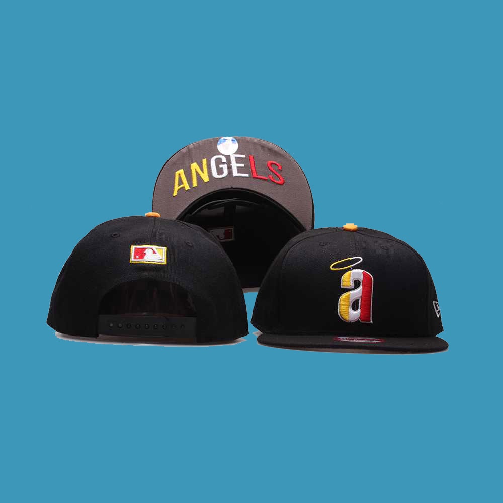 MLB 調整帽 洛杉磯天使隊 Los Angeles Angels 復古平簷帽 男女通用 可調整 彎簷 嘻哈帽 運動帽
