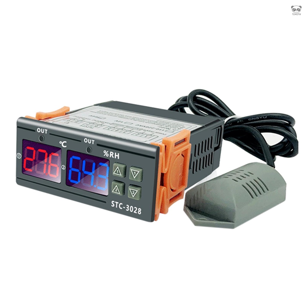 STC-3028數顯溫溼度控制器 大棚養殖溫溼度計 溼度儀表 孵化溫控 220V
