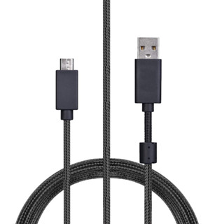 適用於尼龍編織替換微型 USB 充電音頻數據線延長線華碩 ROG Strix 300 500 700耳機線