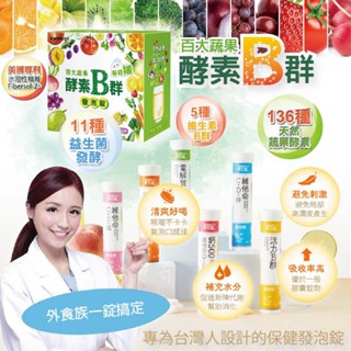 【身可補】電解質 B群 維他命 鈣 鋅 膠原蛋白 酵素 專為臺灣人設計的營養飲品 發泡錠