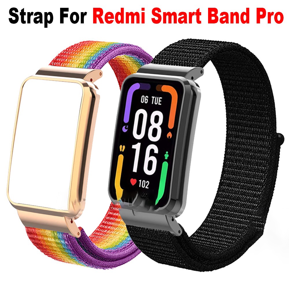 適用於 Redmi Smart Band Pro 錶帶 紅米手環Pro 尼龍錶帶 魔術貼錶帶 手環 Pro 替換腕帶