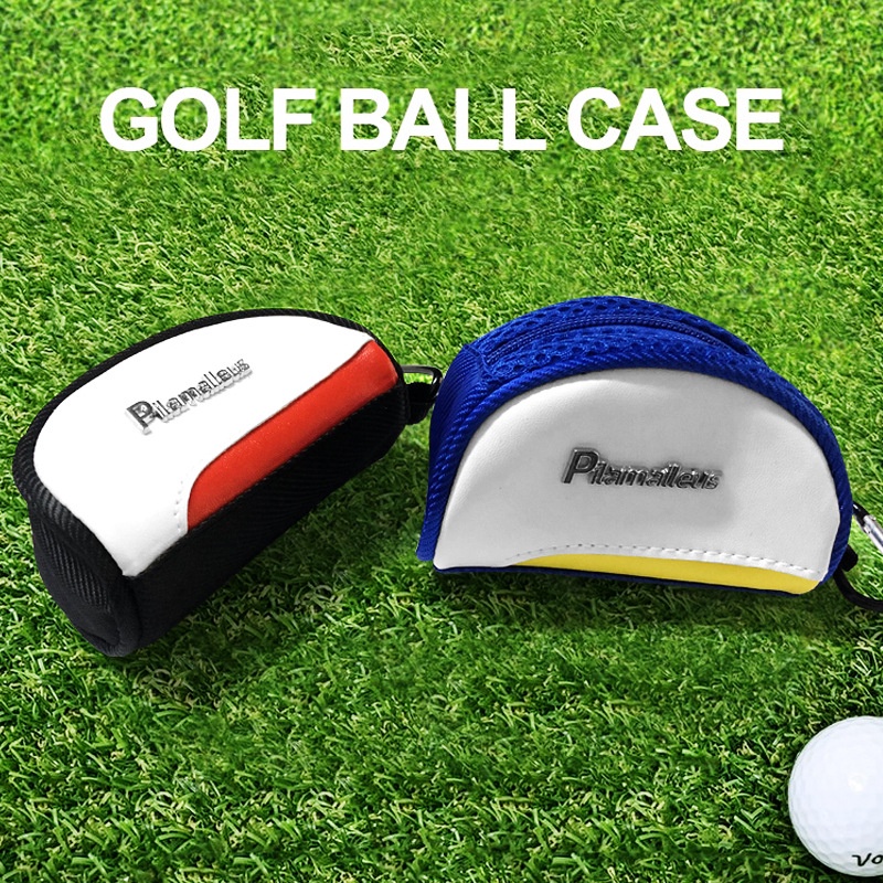 Pilamalleus便攜小球袋高爾夫球包GOLF腰包PU配件包高爾夫球用品