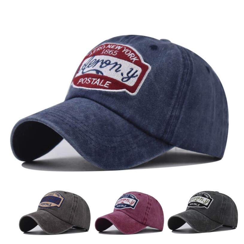Vintage Aeron.y 棉質棒球帽紐約男士女士復古運動戶外休閒太陽帽