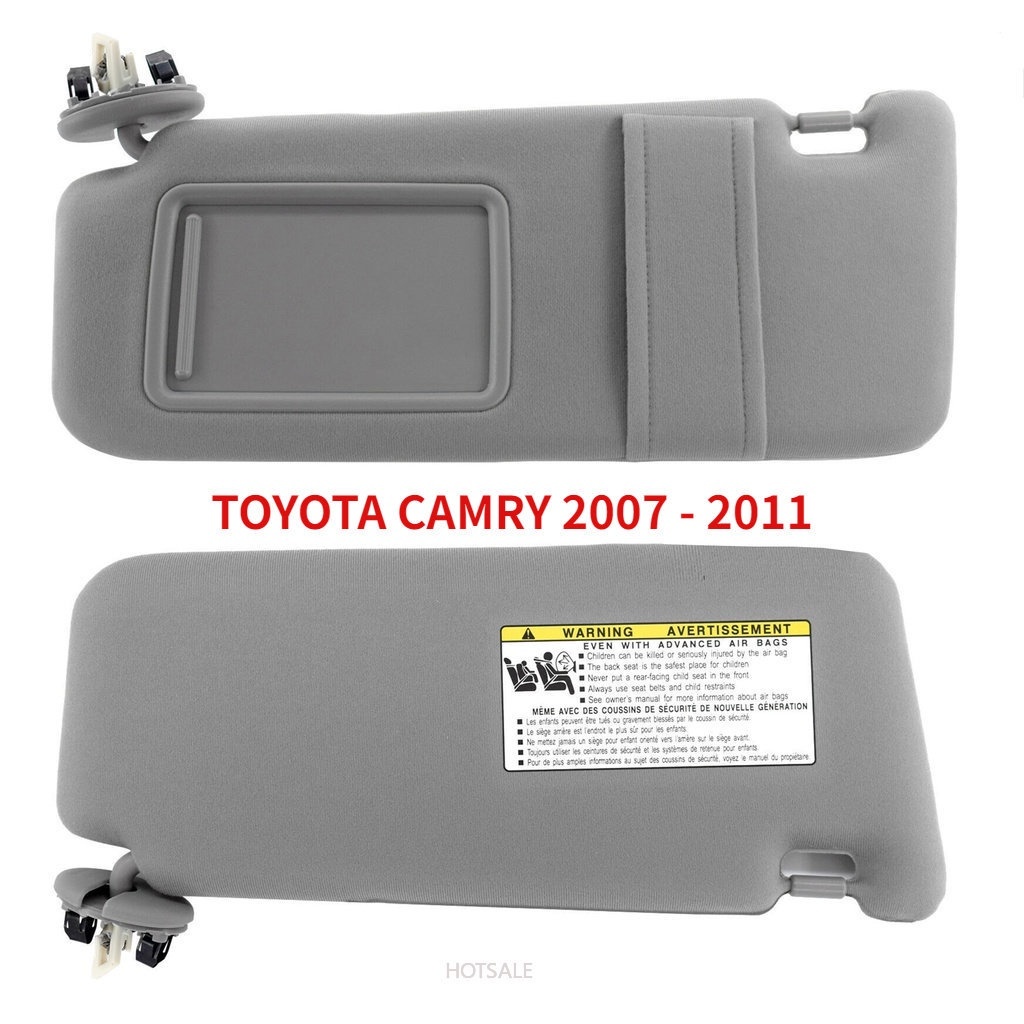 豐田 Camry SunVisor 汽車遮陽板前右左側帶天窗和淺灰色適用於 TOYOTA CAMRY 2007 - 20