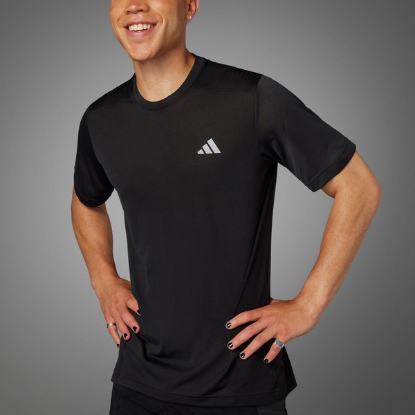 Adidas Ulti Tee Knit M IM4194 男 短袖 上衣 亞洲版 運動 慢跑 涼感 透氣 反光 黑