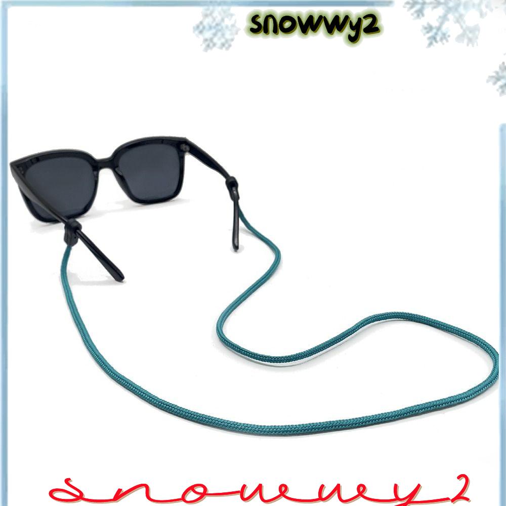 SNOWWY2老花鏡鏈,6種顏色聚酯太陽鏡掛繩帶,Fasion眼鏡配件眼鏡工具眼鏡繩女人男人
