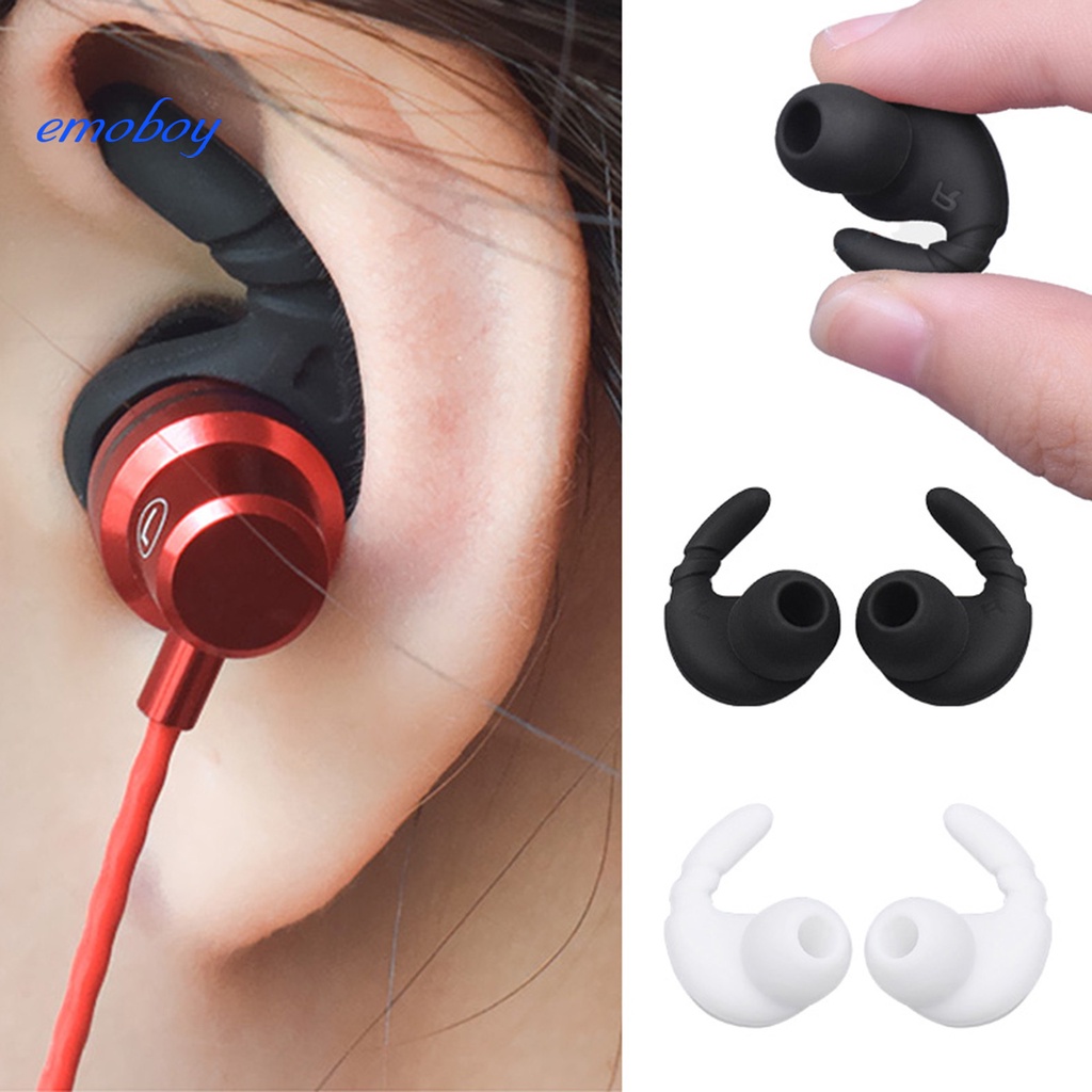 EMOBOY 適用於JBL入耳式耳機套 耳帽耳塞套矽膠套 鯊魚鰭耳翼運動牛角耳掛