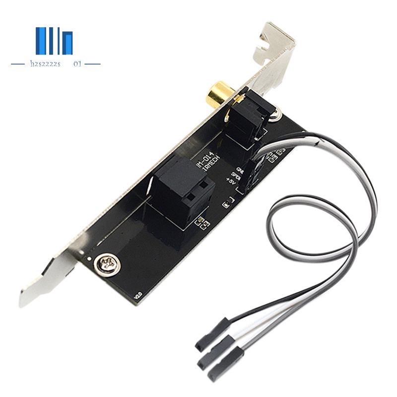 24 位 192Khz 子卡 SPDIF 光纖和 RCA 輸出板電纜支架數字音頻輸出適用於華碩技嘉