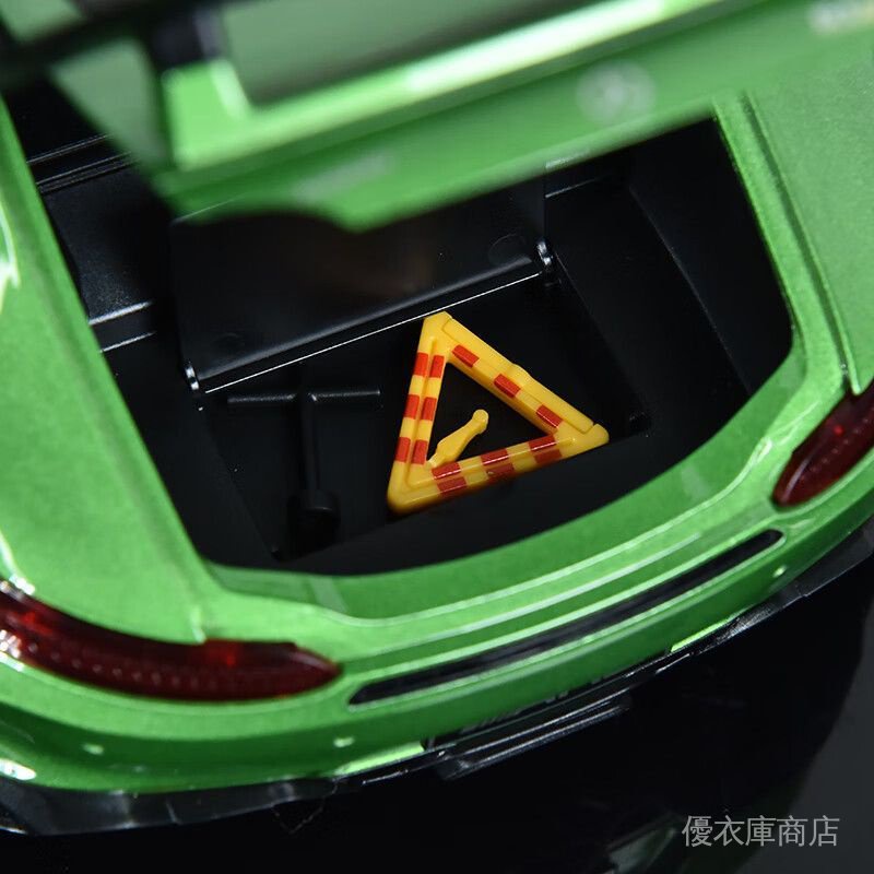 【品質保證】收藏級超大號1:18賓士AMG跑車GTR汽車模型合金仿真兒童玩具車擺件 TVGB