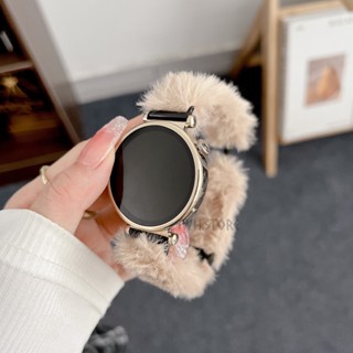 兔毛絨錶帶 折疊磁吸扣 適用於 三星錶帶 Galaxy Watch 6 5 4錶帶 佳明 華為 小米 20mm 22mm