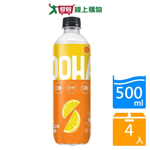 OOHA氣泡飲檸檬蜂蜜口味500mlx4入【愛買】