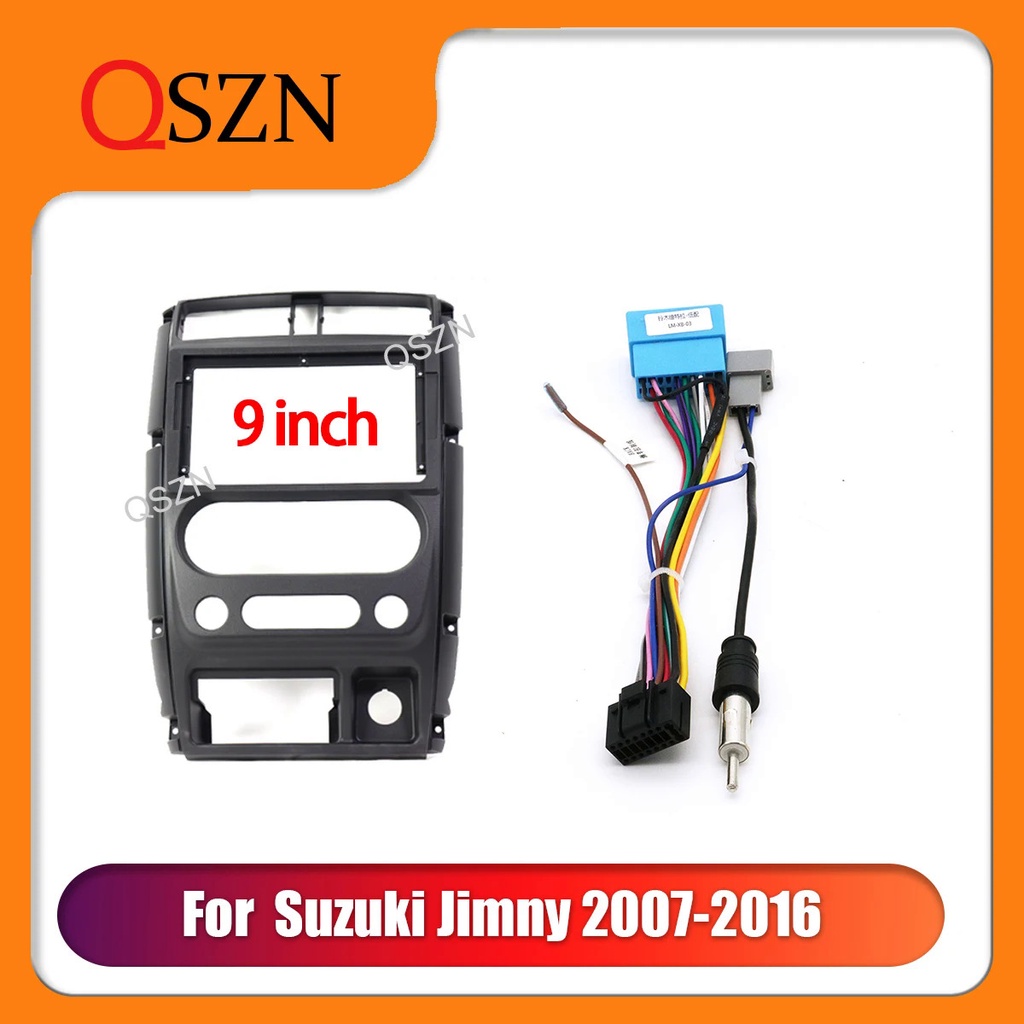 9 英寸汽車框架儀表板適用於鈴木吉姆尼 Jimny 2007-2016 GPS 面板儀表板安裝框架儀表板安裝套件安裝 2