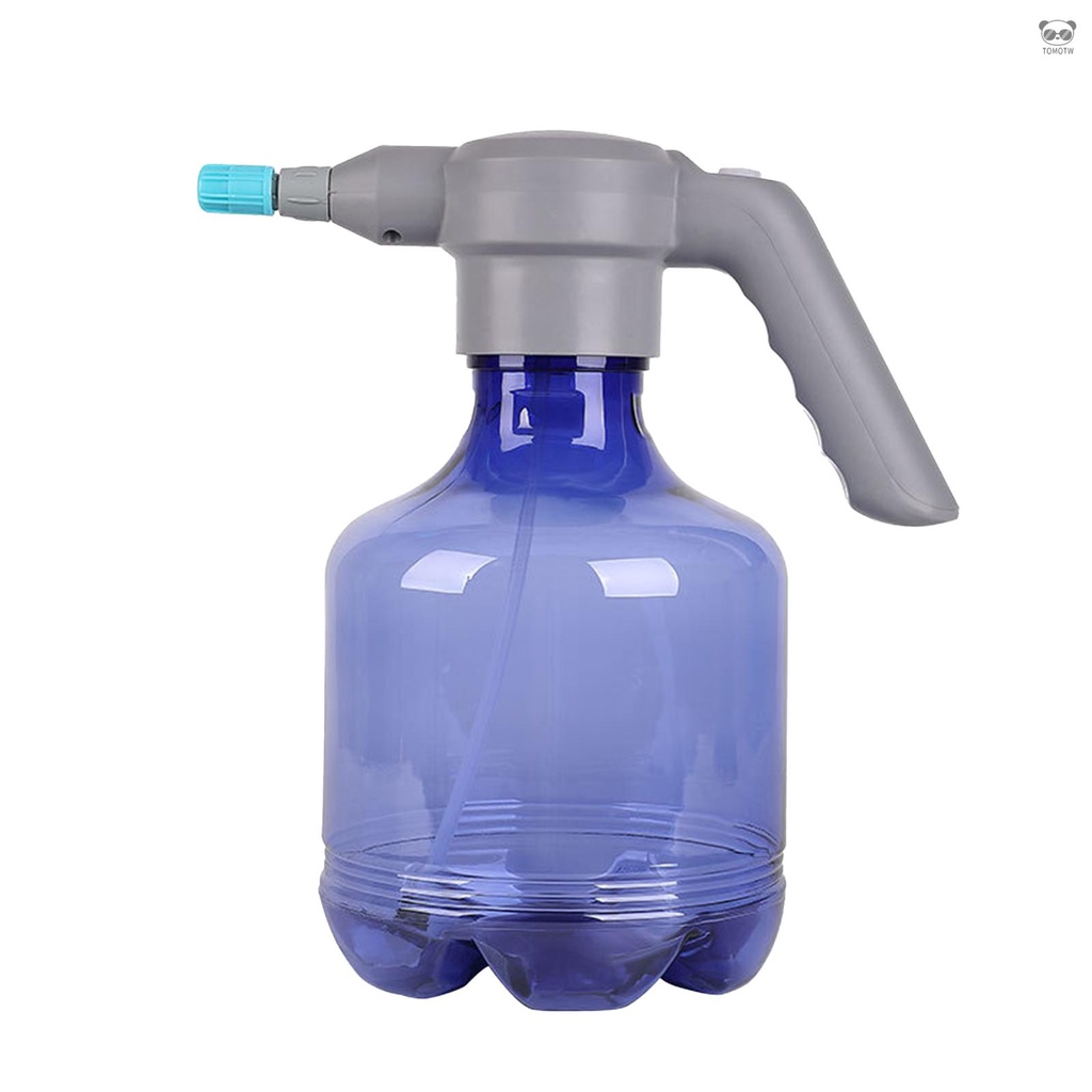 透明藍色 3L園藝電動噴壺 家用澆花小型噴霧器 自動灑水壺