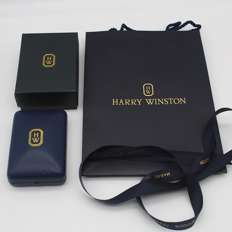 【新品速發】HW戒指對戒盒項鍊盒HARRY WINSTON鑽戒盒海瑞溫斯頓首飾包裝盒