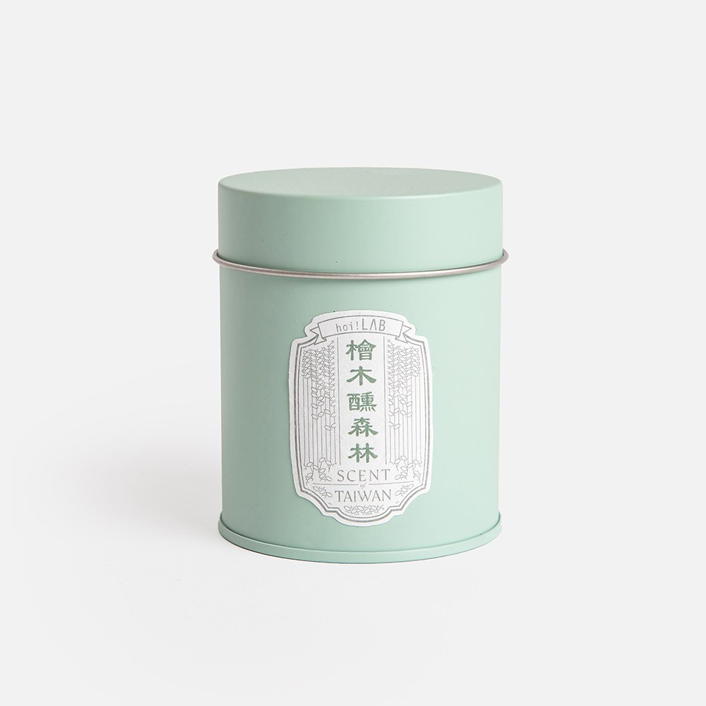 hoi LAB台灣茶香氛-天然大豆錫盒蠟燭220g-檜木醺森林