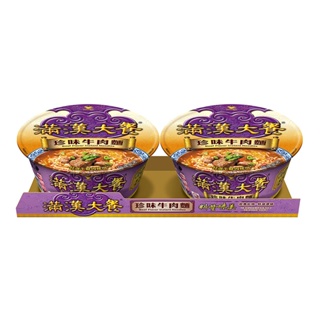 滿漢大餐珍味牛肉麵（二合一）紙碗x6入組