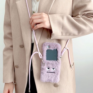 適用三星Samsung Galaxy zflip5代摺疊蘋果手機殼保護套毛球秋冬