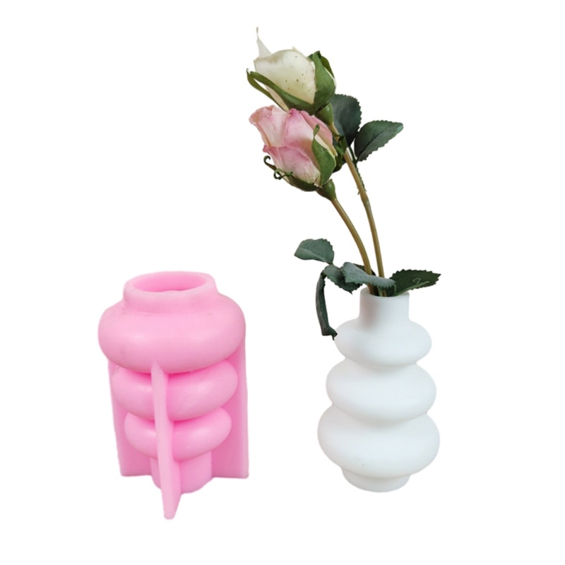 Flgo 簡單風格花盆模具水泥模具矽膠材料DIY花瓶