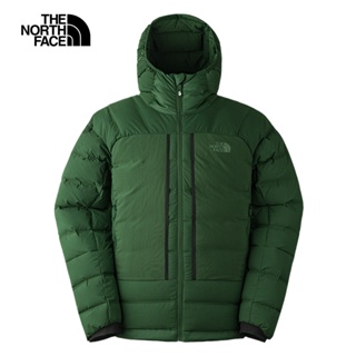 The North Face北面男款綠色防潑水保暖可打包連帽羽絨外套｜83S2I0P