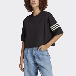 Adidas T-Shirt IB7310 女 短袖 上衣 T恤 亞洲版 運動 休閒 時尚 寬鬆 棉質 舒適 黑
