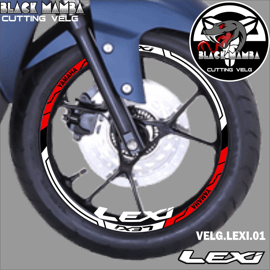 山葉 切割貼紙輪輞 LEXI STICKER LIS 列表變化輪胎/VELG YAMAHA LEXI 01