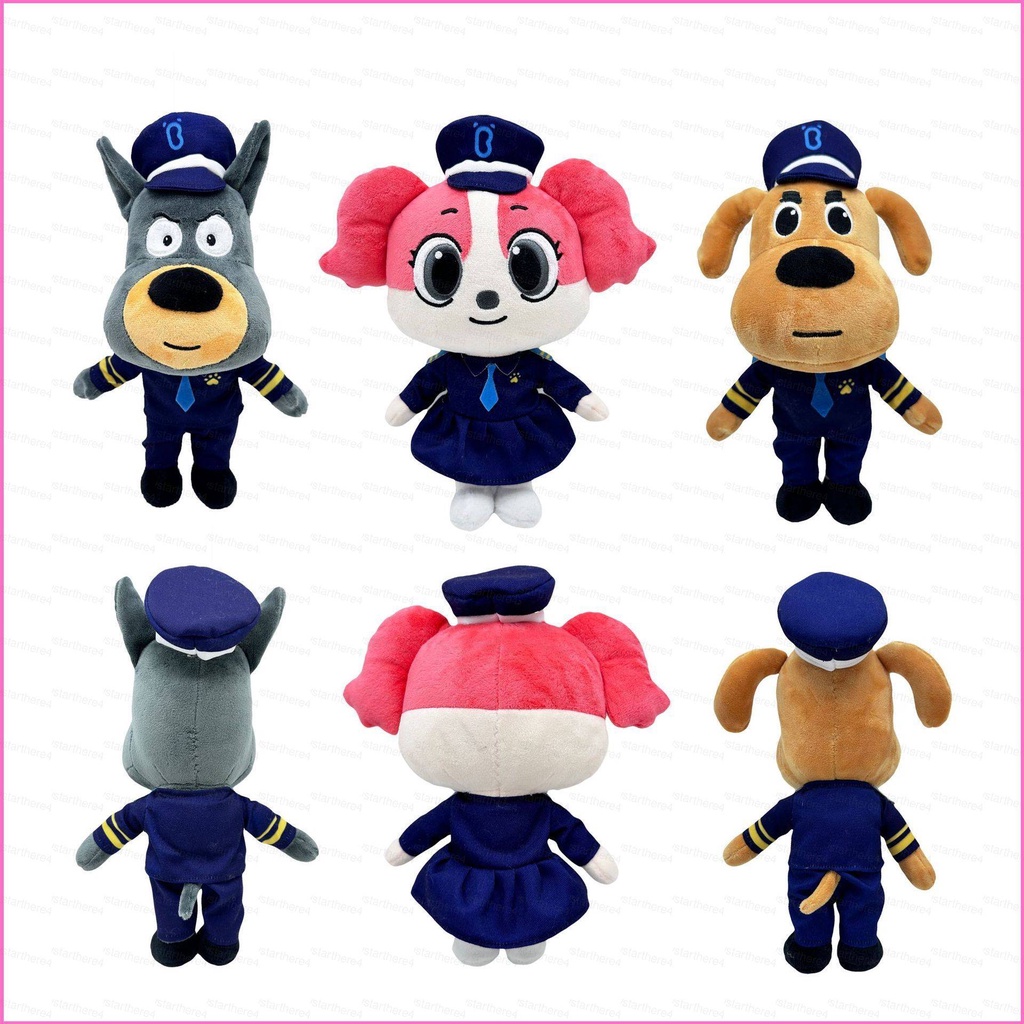 Niko 卡通拉布拉多警長 Papillon Dobie 毛絨公仔禮物給孩子家居裝飾教育填充玩具給孩子