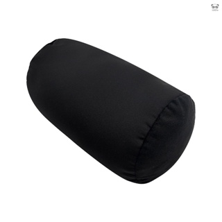 黑色 YM-110 圓柱形多功能泡沫粒子抱枕護腰靠枕30*16cm