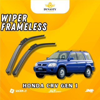 HONDA 1 套雨刷本田 CRV 1996 2001 CR-V Gen 1 無框型號無鋼圈玻璃雨刷前雨刷全橡膠