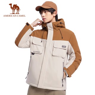 American CAMEL工作服羽絨服冬季新款防水加厚保暖休閒