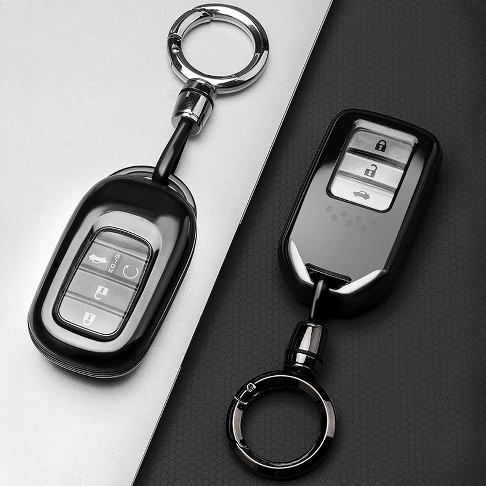 HONDA Tpu 汽車鑰匙盒配件適用於本田思域雅閣 Vezel Fit CRV Hrv Crz Hrv Polit J