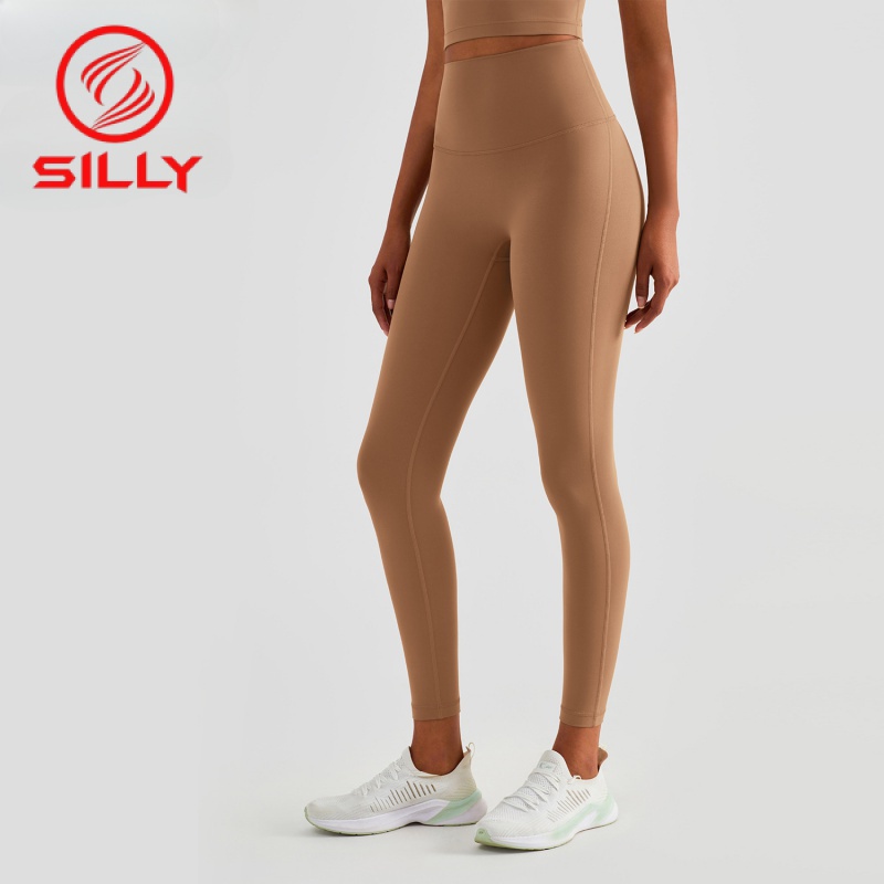Nuls裸感系列瑜伽褲健身女2023新款無T線口袋式提臀緊身九分褲