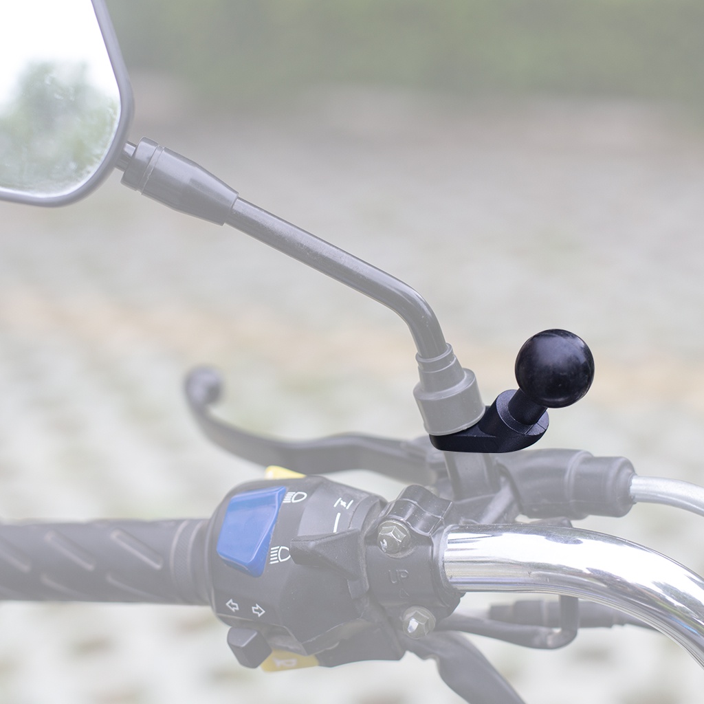 1 英寸球頭安裝適配器摩托車自行車車把夾後視鏡支架,適用於 GoPro 10 9 8 相機支架