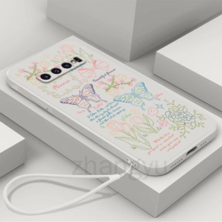 SAMSUNG 外殼三星 note 8 note 9 TPU 蝴蝶花草手機殼防震鏡頭全罩軟殼防震矽膠手機孔殼掛繩