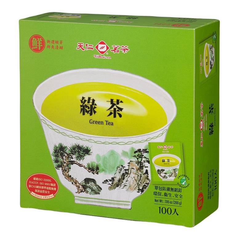 天仁 防潮包綠茶(2gX100包/盒)[大買家]