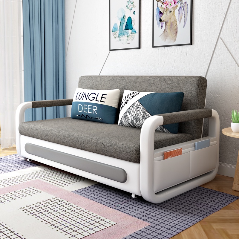 【現貨✨免運】沙發床  多功能兩用可摺疊單人雙人沙發床 家用客廳小戶型沙發床 實木簡約現代儲物沙發床