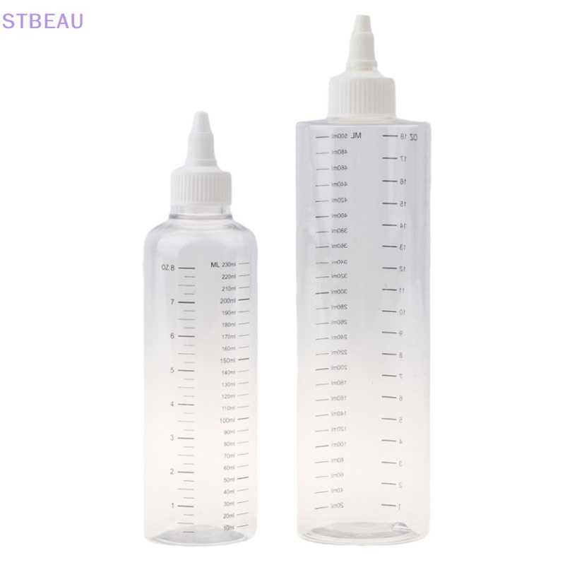 [cxSTBEAU] 30ml/50ml/230ml/460ml/500ml 塑料 PET 可再填充瓶油液滴管瓶扭頂蓋紋