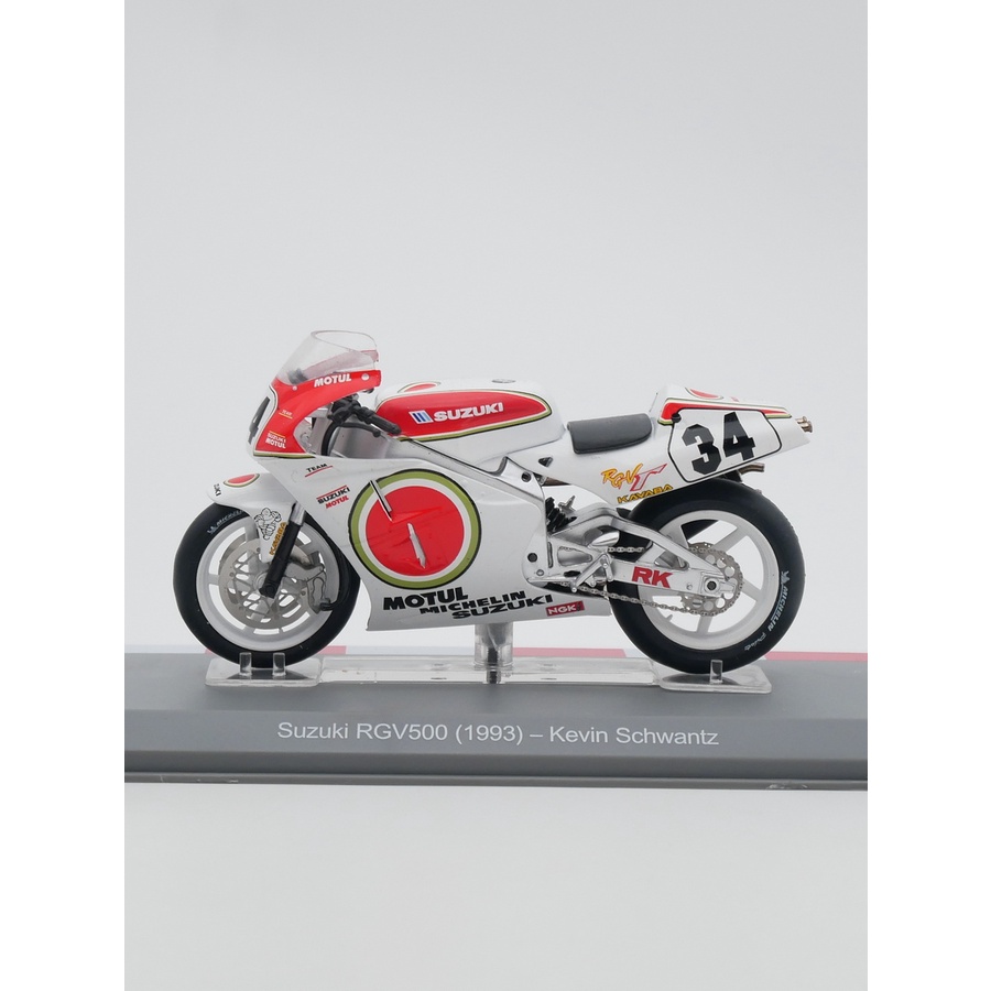★海外代購稀有模型車收藏★ixo 1/18 Moto GP 1993 Suzuki RGV500鈴木機車合金玩具模型34