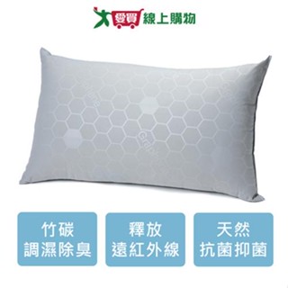 RR 黑鑽竹炭枕-45x75cm 臺灣製 健康除臭 淨化抗菌 防菌 寢具 枕頭【愛買】