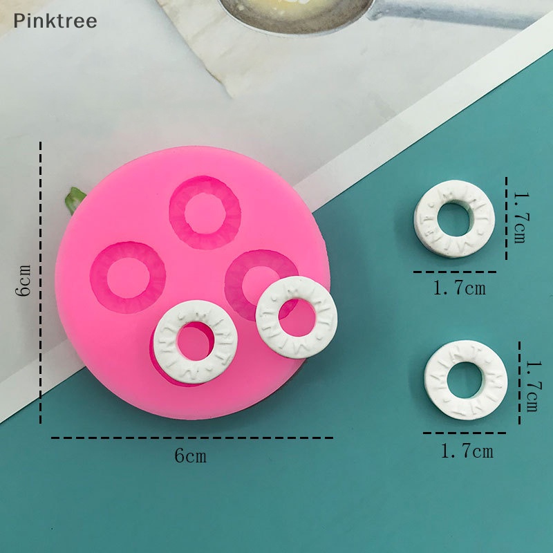 Ptr 1 件食品形狀模具餅乾巧克力蛋糕裝飾工具軟矽膠模具 TW
