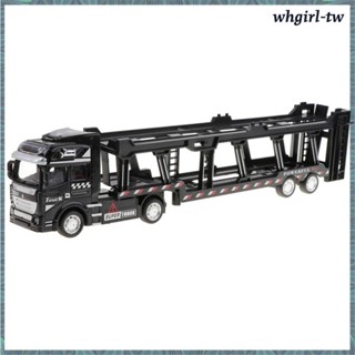 [WhgirlTW] 合金鑄摩擦動力玩具 /50 比例汽車拖車半卡車玩具,無需電池