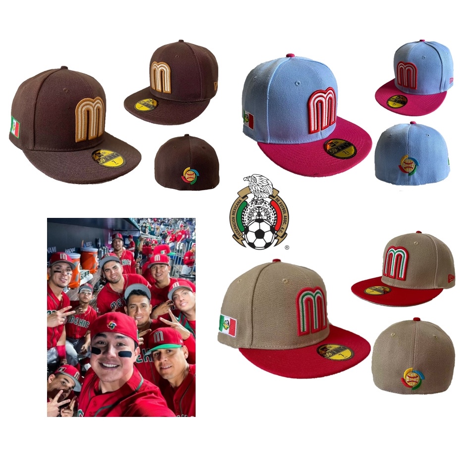 2023 新款墨西哥國家隊封閉尺寸刺繡全印章棒球太陽帽