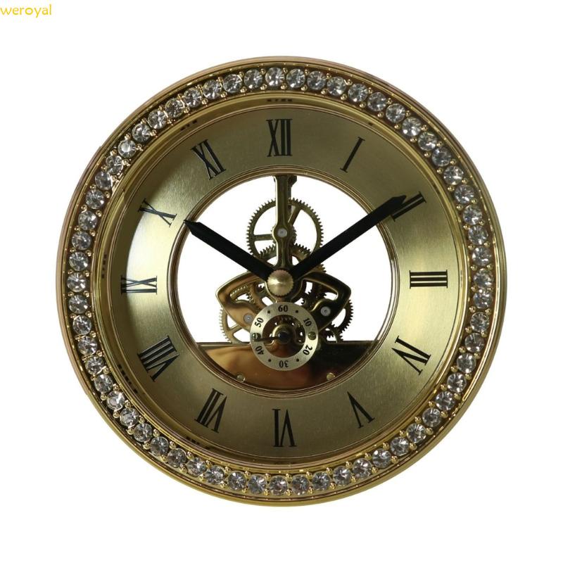 Weroyal 復古齒輪金屬透視台鐘掛鐘機芯適用於手工掛鐘古董配件