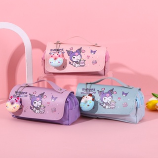 三麗鷗鉛筆盒 Kawaii Hello Kitty Kuromi 鉛筆袋學校用品文具收納袋