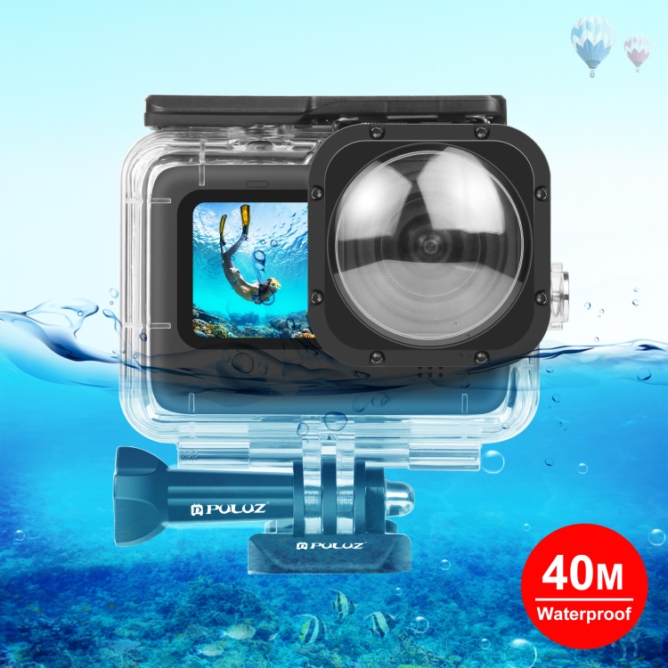 Dropshiping PULUZ 40m 防水外殼保護套帶扣基本安裝和螺絲適用於 GoPro HERO12 Black