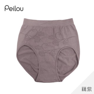 Peilou 貝柔機能石墨烯高腰三角褲-藕紫（1件）
