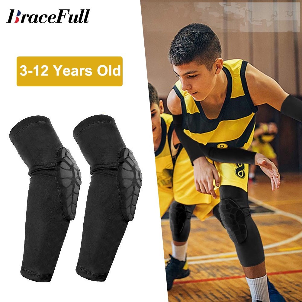 1 件兒童護膝適用於 3-12 歲籃球、足球、排球、自行車護膝女孩男孩保護裝備套裝兒童運動