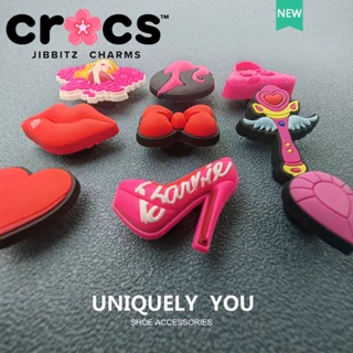 jibbitz barbie crocs 粉色紅脣 高跟鞋 鞋釦 洞洞鞋配飾