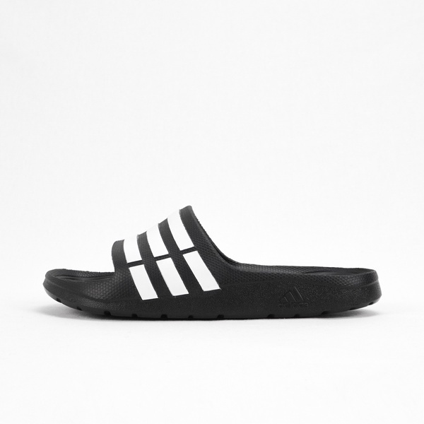 Adidas Duramo Slide 男女 運動 涼鞋 拖鞋 休閒 舒適 輕量 黑 白 愛迪達 [G15890]