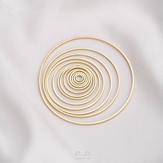Ala-0209-高保色高品質--- 保色14K包金閉口圈diy配件手工圓環手鍊項鍊耳環圓圈飾品掛圈材料
